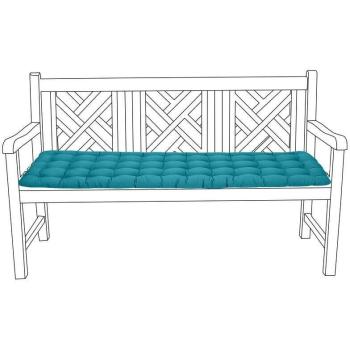 Pannelli Comfort Gardenista: Cuscini a Forma di Bench, Tessuto Tufted, 3 Persone – Resistente all’acqua – Verde Acqua