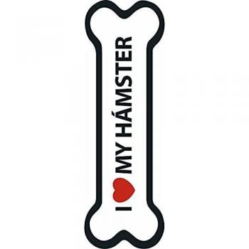Señal-Hueso Magnético 'Quiero a mi Hámster'