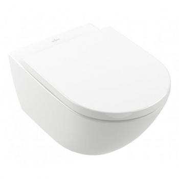 Villeroy & Boch Subway 3.0 Pack WC suspendu 56cm sans bride à fond creux avec abattant