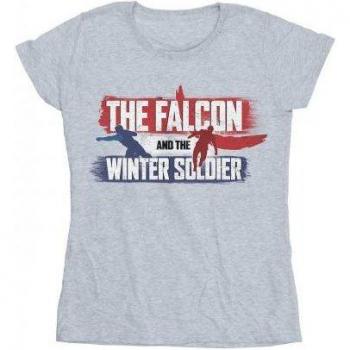 T-Shirt Cotone Marvel Falcon e Soldato d'Inverno