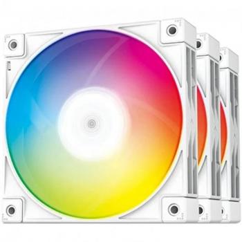 Ventilador 120 x 120 deepcool fc120 argb pack 3uds white 1800rpm