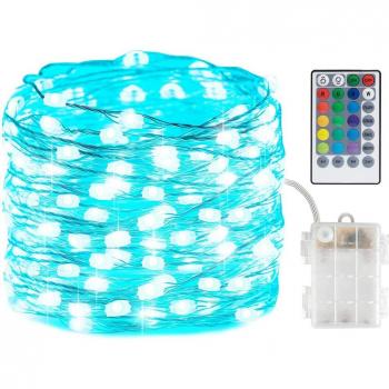 Kerstparty LED Fairy String, 16 kleuren, waterbestendig, USB stroom