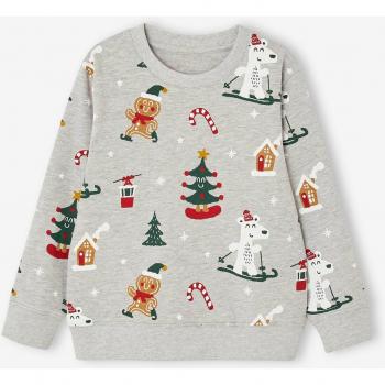 Capa de Navidad Gris con Estampado Lúdico