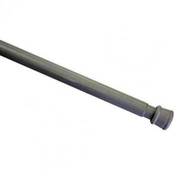 Gardinenstange ohne Bohren, Ausziehbar, Ø 23/26 mm, 130-220 cm, Weiß