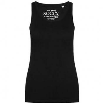SOCCX Unifarbenes Tanktop für Damen