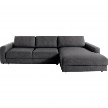 Bloomfield L‑Form Ecksofa – 303 × 84 × 176 cm, grauer Stoff, mit oder ohne Bettfunktion und Bettkasten