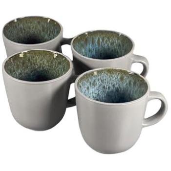 Scandi Chic Stockholm Blue Mugs – 4‑Piece Set