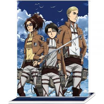 Attack on Titan Acrylic Portrait featuring D, Levi, and Hange