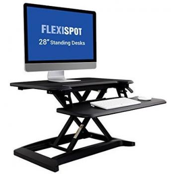 FlexiSpot Stand up Desk Converter for Laptop with Deep Keyboard Tray