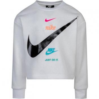 Nike Felpa Boxy Fleece Bianco 6-7 Anni