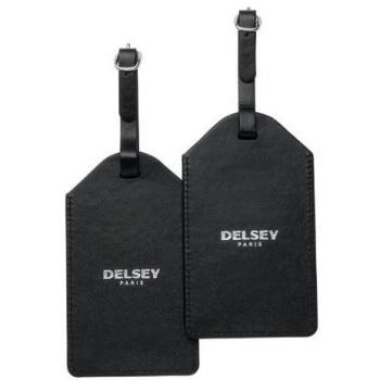 Delsey Koffer und schwarzer Taschenanhänger Set – 00394001000