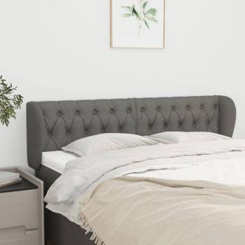 Contemporary Dark Grey Headboard with Ears