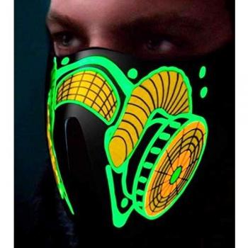 Carnival Green Light Gas Mask (BigBuy)