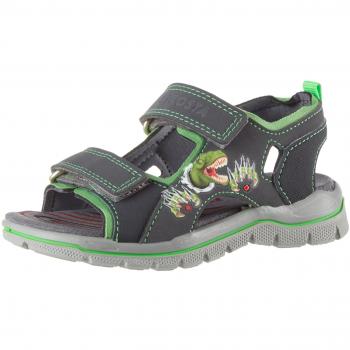 RICOSTA Jungen Tambo Sandalen, Antra/neongrün, 27 EU