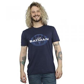 DC Comics Men's The Flash I'm Batman Navy Blue T-Shirt