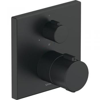 Duravit Kit de montage UP-THM, design carré, noir mat