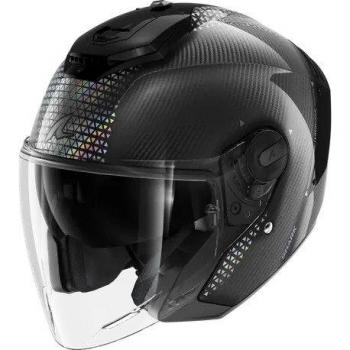 Shark RS Jet Carbon Ikonik Casque jet Noir Argent taille : M
