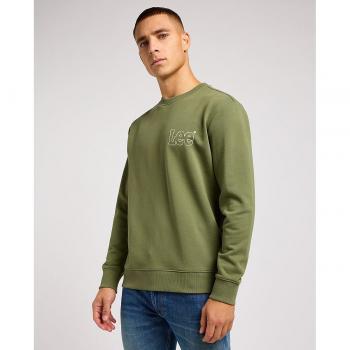 Sudadera Lee Wobbly verde sin capucha