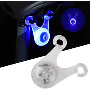 1/4pcs LED Rear Cushion Bike Light Waterproof Strobe