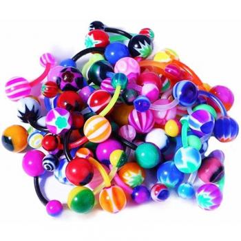 Acrylic Belly Button Piercing Lot