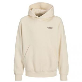 Felpa Jack & Jones Islington Cappa Nera con Dettaglio Bianco