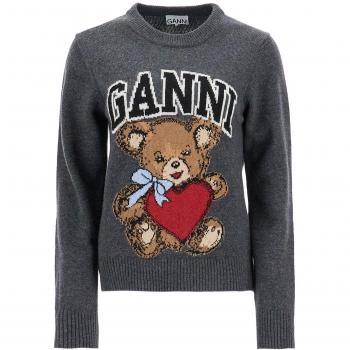 Pull Ganni Légende Gris – Ourson