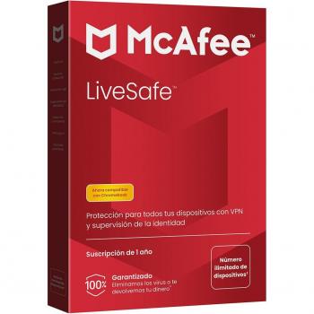 McAfee LiveSafe: Antivirus y Protección en Línea para Todos tus Dispositivos