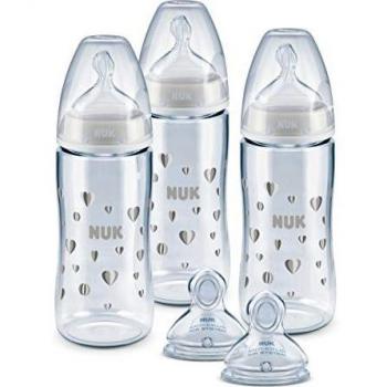 NUK First Choice Plus 3+2 Flaschenset für Babys von 0–6 Monaten