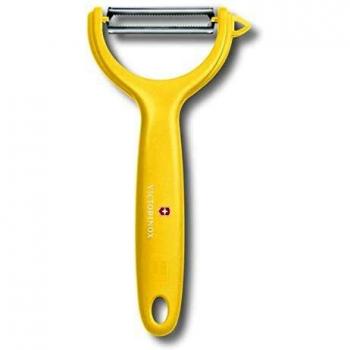 Victorinox Pelador Multifuncional: Tomates, Kiwis y Más – Acero Inoxidable, Color Vigoroso Amarillo