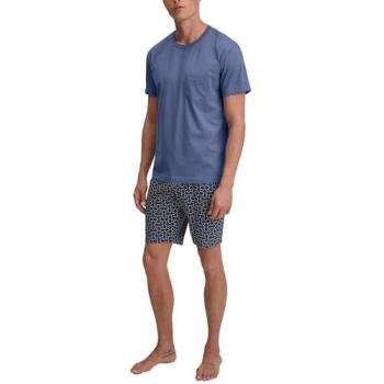 CALIDA Relax Imprint 3 Kurz-Pyjama, 2-teilig, Rundhals, Brusttasche