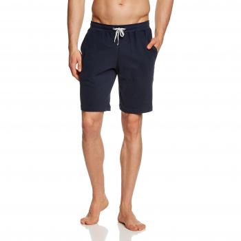Schiesser Herren Schlafanzughose Mix & Relax Bermuda 146864, Blau, Größe 6XL