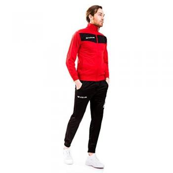 Givova Unisex Trainingsanzug rot/schwarz