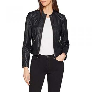 Chaqueta Vero Moda Vmkhloe Favo, Faux Leather, Mujer, Color Negro