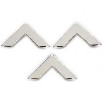Protecteur d’angle en métal, décor latéral – 25 éléments