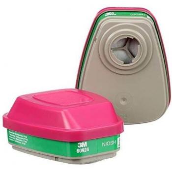 3M 60924 Ammonia/Methylamine Filter, P100 Respiratory Protection (Pack of 2)