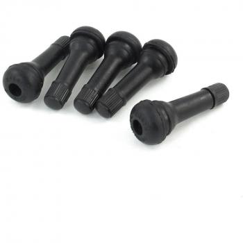 Automotive Black Valve Stem Covers – 5 Piece Set