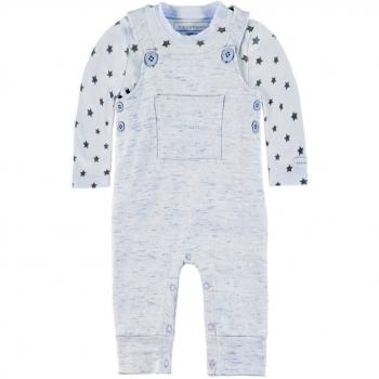 Bellybutton KiKo Unisex, Strampler, Set 2tlg. T-Shirt 1/1 Arm + Overall, Hellblau