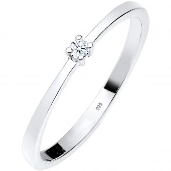 DIAMORE Ring für Damen Verlobung mit 0.03 ct Diamant