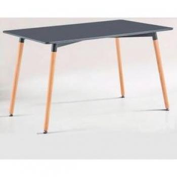 Nordika Mesa de Comedor Fija 120x80 cm en Gris/Haya – Con Entrega Gratis