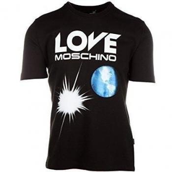 Camisa negra de hombre Love Moschino manga corta EU M