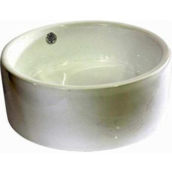 Lavita 42 cm Glasur‑Keramik Waschbecken, weiß – Artikel 470856