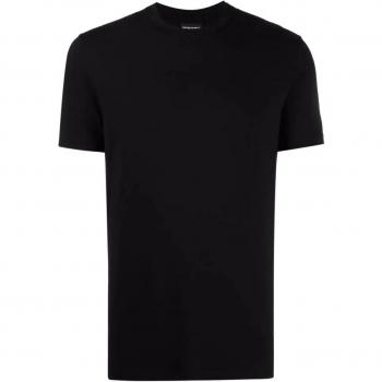T-shirt polo en coton Armani Noir