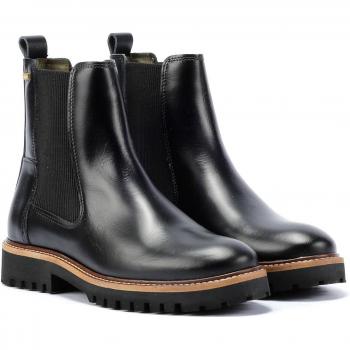 Botas de Cuero para Mujer Barbour Harmby en Negro