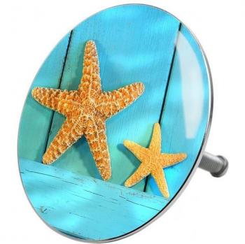 Sanilo Badewannenstöpsel Ocean Star, Ø 7.2 cm, dekorativ und funktional