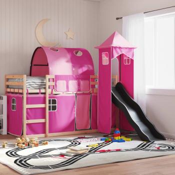 Vidaxl Bunk Bed Without Mattress Pink 90x190 cm Single