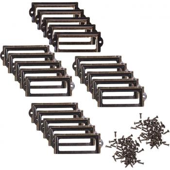 Marcos de Metal para Archivador 20 Piezas Bronce