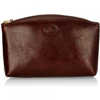 Brown 19cm Leather Cosmetique Bag – The Bridge Story Uomo