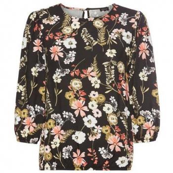 Laura Scott Viskose‑Bluse mit femininen Blumen‑Motiv