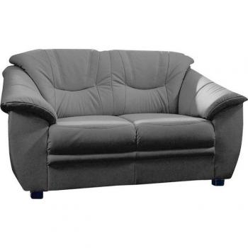 Sit&More Savona 2‑Sitzer – Schwarzes Sofa mit Federkern und Softlux-Kunstleder