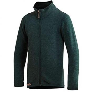 Woolpower Kinder Zip-Jacke 400 in Waldgrün